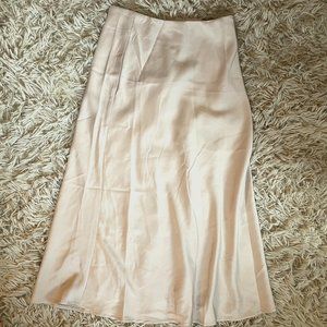 Satin Cream Skirt